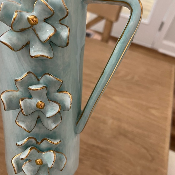 Studio b by Magenta decorative blue ceramic pitcher - Picture 5 of 10